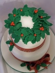 Top view of Holiday Cake