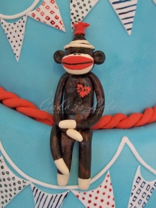 Close-up of the Sock Monkey
