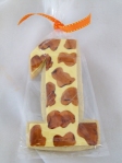 Hand-painted Giraffe "1" Cookies